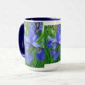 Mug iris bleu (Devant gauche)