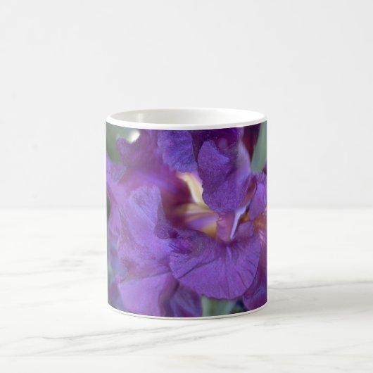 Mug Iris Closeup rouge profond (Centre)