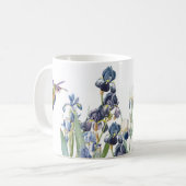 Mug Iris d'animaux de faune d'oiseaux de colibri (Devant gauche)