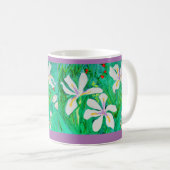 Mug Iris de blanc d'aquarelle (Devant droit)
