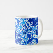 Mug Iris de William Morris et lis, bleu de cobalt (Devant droit)