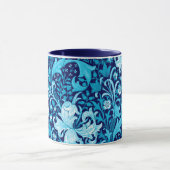 Mug Iris de William Morris et lis, bleu d'indigo (Centre)