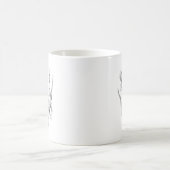 Mug Iris dessinés à la main, Art botanique, Impression (Centre)