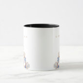 Mug Iris Élégant Fleurs Personnalisées (Centre)