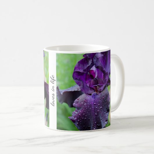Mug Iris foncé violet (Devant droit)