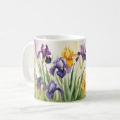 Mug Iris liris violet jaune | (Devant gauche)