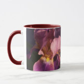 Mug Iris néerlandais barbu de rouge foncé et de rose (Gauche)