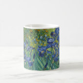 Mug Iris, Peinture à l'huile de fleurs, Vincent Van Go (Centre)