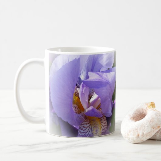 Mug iris pourpre (Avec donut)