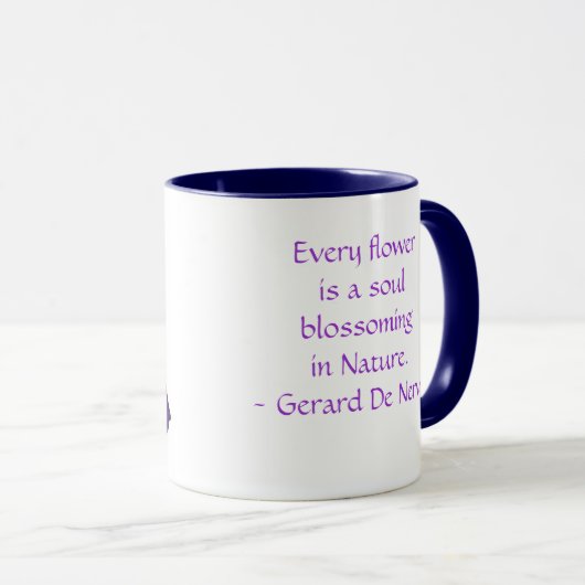 Mug Iris pourpre (Devant droit)