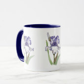 Mug Iris pourpre rouillé (Devant gauche)