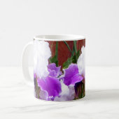 Mug Iris pourpres et blancs (Devant gauche)