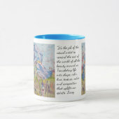 Mug Iris sur collage / artiste Larry Lerew (Centre)