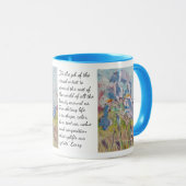 Mug Iris sur collage / artiste Larry Lerew (Devant droit)