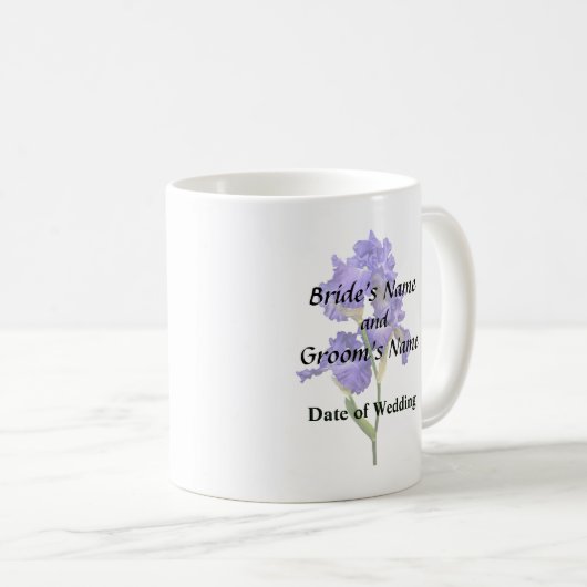 Mug Iris triple violet (Devant droit)