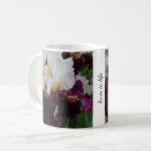 Mug Iris violet et blanc (Devant gauche)