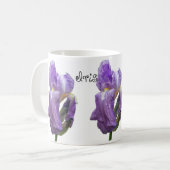 Mug Iris violet photo (Devant gauche)