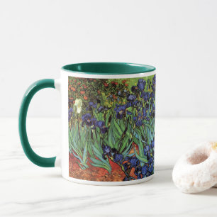 Mug Irises de Vincent van Gogh, Jardin Vintage