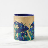 Mug Irises Japonais (détail), Ogata Kōrin (Centre)