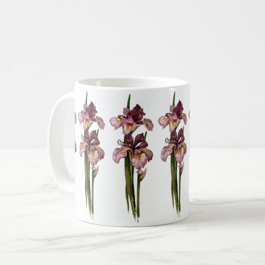 Mug Irises pourpres (Devant gauche)