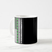 Mug Irish American Flag St. Patrick's Day Shamrock  (Devant gauche)