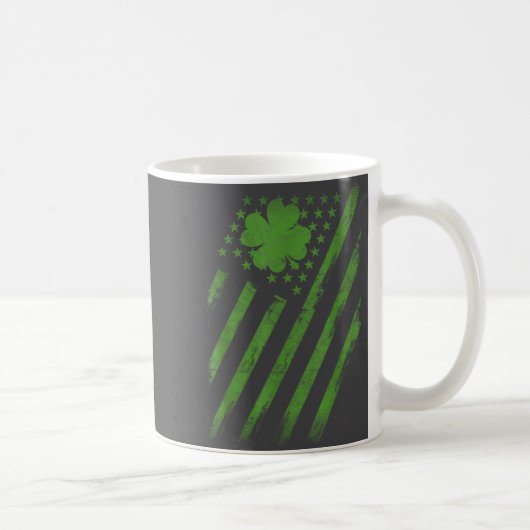 Mug Irish American Flag With Shamrock Luck St Patrick' (Droite)