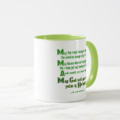 Mug Irish Blessing May the Road Rise to Meet You (Devant droit)
