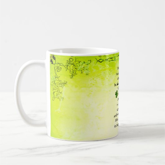 Mug Irish Blessing, que la route se lève pour vous ren (Gauche)