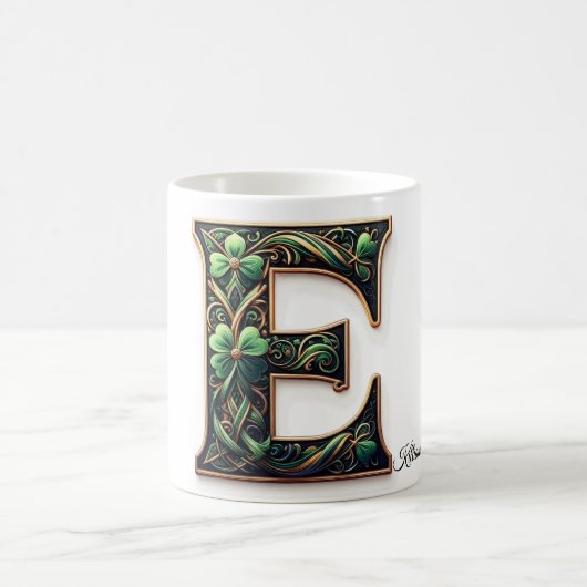 Mug Irish E Monogram Coffee Cup (Centre)