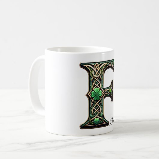 Mug Irish F Monogram Coffee Up (Devant gauche)