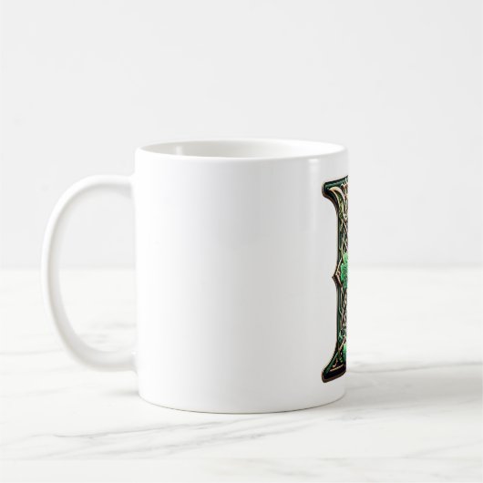 Mug Irish F Monogram Coffee Up (Gauche)
