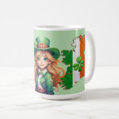 Mug IRISH FIDE et quatre trèfles... (Devant droit)