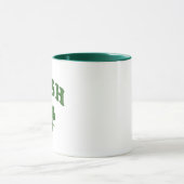 Mug Irish Green Shamrock Design Café à deux tons (Centre)