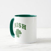 Mug Irish Green Shamrock Design Café à deux tons (Devant gauche)