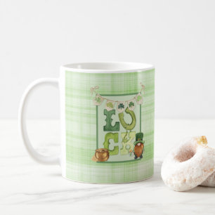 Mug Irish Luck St Patrick's Day Gnome Shamrock Green