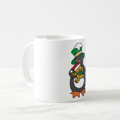 Mug Irish Penguin Holding Christmas Teddy Bear (Devant gauche)