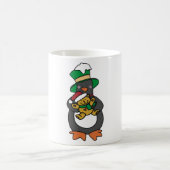 Mug Irish Penguin Holding Christmas Teddy Bear (Centre)