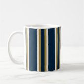 Mug Irish Polo stripes Blue and Gold (Gauche)