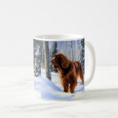 Mug Irish Setter Let It Neige Christmas (Devant droit)