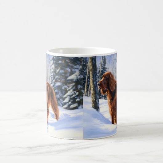Mug Irish Setter Let It Neige Christmas (Centre)