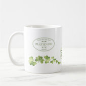 Mug Irish Shamrock and Celtic Knot Name & Message (Gauche)