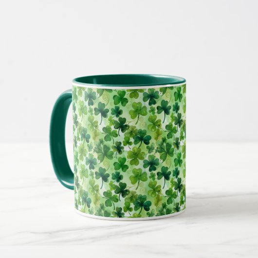 Mug Irish Shamrocks St. Patrick's Day (Devant gauche)