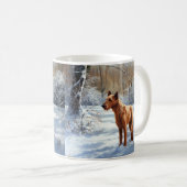 Mug Irish Terrier Laisser neiger Noël (Devant droit)