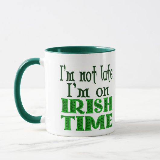Mug Irish Time Retard Dit (Gauche)