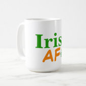 Mug Irlandais AF drôle (Devant gauche)