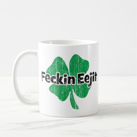 Mug Irlandais Feckin Eejit (Gauche)