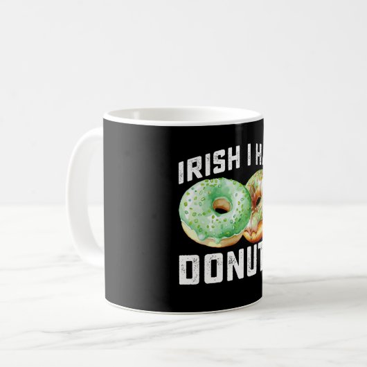 Mug Irlandais J'avais des amoureux de beignets Funny S (Devant gauche)