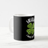 Mug Irlandais J'Étais Plus Rapide Courir Course St Pat (Devant gauche)