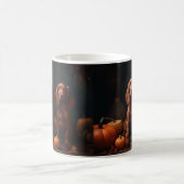 Mug Irlandais Red Setter Chiot Automne Citrouille de p (Centre)