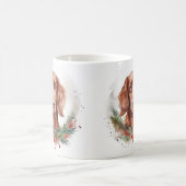 Mug Irlandais Red Setter Festive Wreath Pup (Centre)